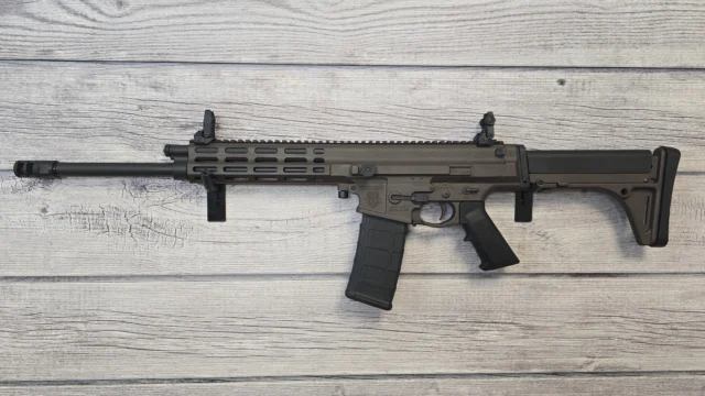 ❤️XCR-L Standard❤️ in 5.56 with 16" heavy barrel, 2 Slot brake in Vortex Bronze with Quick-Change Barrel, Folding and collapsing stock. 

#vortexbronze #multicaiber #tactical #tacticalgear